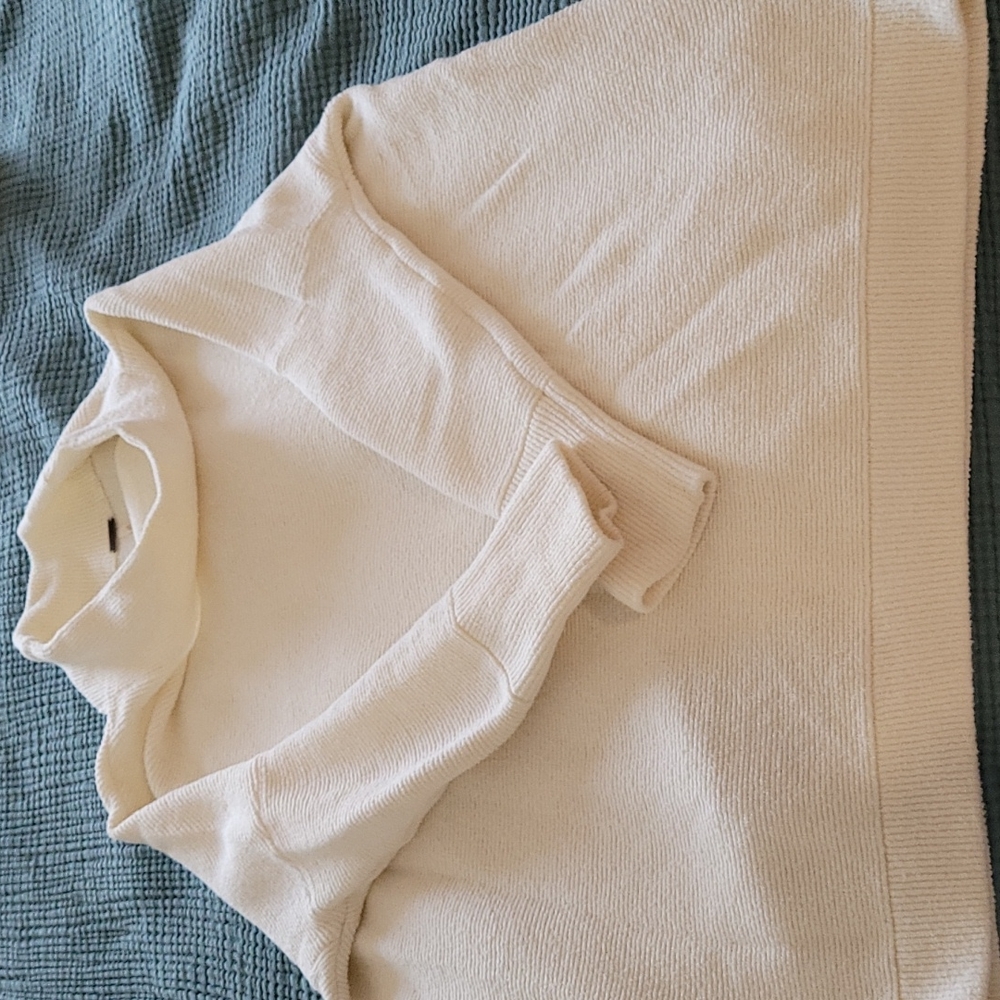 Free People XS cream long sleeve Ottoman Tunic Sweater